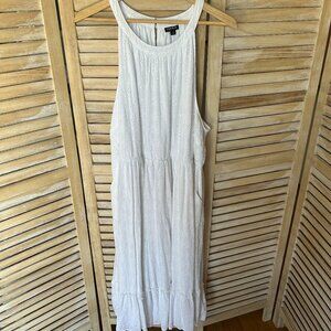 Torrid, White Eyelet, Sleeveless Dress